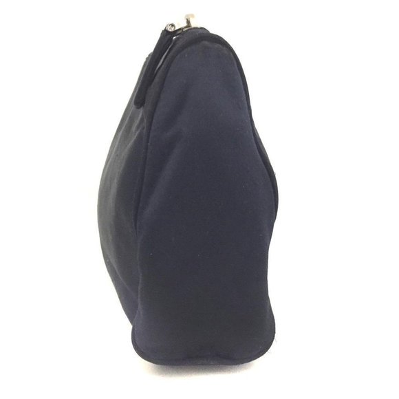 PRADA Logo Plate Nylon Cosmetic Pouch Bag /1G3073 - Picture 3 of 8